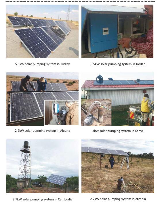 3kw 물 증거 태양 펌프 관개 시설 IP65 단계 3 년 보장 3 380V